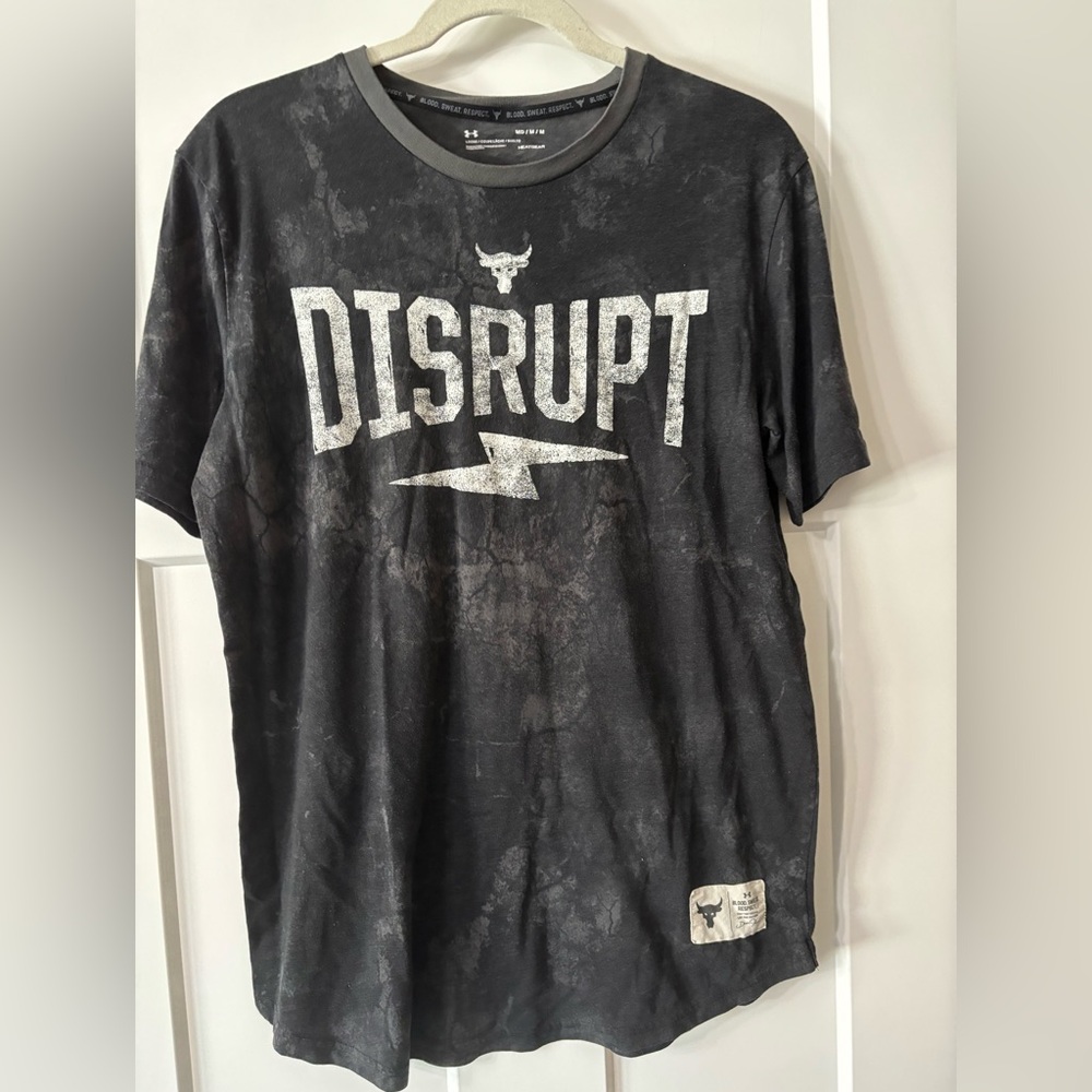 Under Armour Project Rock Disrupt Shirt Camo Men’s Med